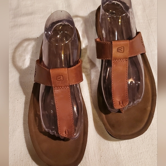 Keen Ana Cortez Flip Tortoise Shell Thong Sz. 11 Sandals - Picture 1 of 11